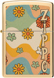 Zippo Flower Power Design High Polish Brass 48503