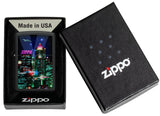 Zippo Cyber City Design Black Matte 48506