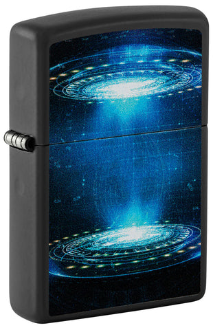 Zippo Black Light UFO Flame Design Black Matte 48514