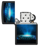 Zippo Black Light UFO Flame Design Black Matte 48514