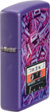 Zippo Cassette Tape Design Purple Matte 48521
