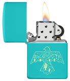 Zippo Thunderbird Western Design Flat Turquoise 48522