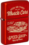 Zippo Muscle Car Design Metallic Red 48523