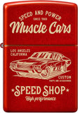 Zippo Muscle Car Design Metallic Red 48523