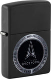 Zippo U.S. Space Force Design Black Matte 48548