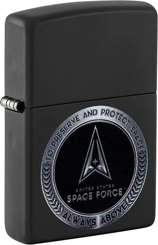 Zippo U.S. Space Force Design Black Matte 48548