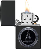 Zippo U.S. Space Force Design Black Matte 48548