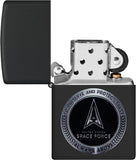 Zippo U.S. Space Force Design Black Matte 48548
