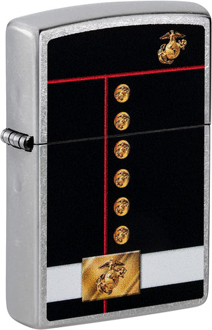 Zippo U.S Marines Corps Dress Blues Street Chrome 48550