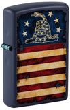 Zippo Don't Tread On Me-Gadsden Flag Navy Matte 48554