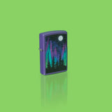 Zippo Northern Lights Design Purple Matte 48565