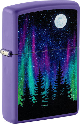Zippo Northern Lights Design Purple Matte 48565