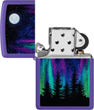 Zippo Northern Lights Design Purple Matte 48565
