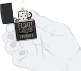 Zippo Float into The Unknown Design Black Matte 48566