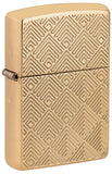 Zippo Pattern Design Armor High Polish Brass 48570