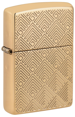 Zippo Pattern Design Armor High Polish Brass 48570