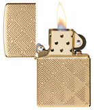 Zippo Pattern Design Armor High Polish Brass 48570