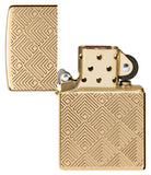 Zippo Pattern Design Armor High Polish Brass 48570