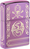 Zippo Anne Stokes Laser 360 High Polish Purple 48574