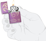 Zippo Anne Stokes Laser 360 High Polish Purple 48574