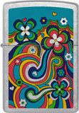 Zippo Flower Power Design Street Chrome 48579