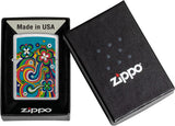 Zippo Flower Power Design Street Chrome 48579