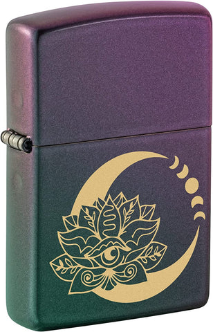 Zippo Lotus Moon Design Iridescent 48587