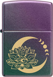 Zippo Lotus Moon Design Iridescent 48587