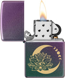 Zippo Lotus Moon Design Iridescent 48587