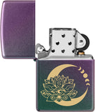 Zippo Lotus Moon Design Iridescent 48587