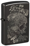 Zippo Skull Mushroom Design High Polish Black 48590