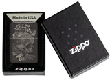 Zippo Skull Mushroom Design High Polish Black 48590