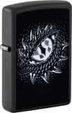 Zippo Black Light Dragon Eye Design Black Matte 48608