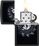 Zippo Black Light Dragon Eye Design Black Matte 48608