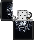 Zippo Black Light Dragon Eye Design Black Matte 48608