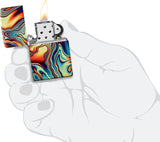 Zippo Colorful Swirl Design Glow in The Dark 540 Color 48612