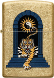 Zippo Tiger Tattoo Design Tumbled Brass 48613