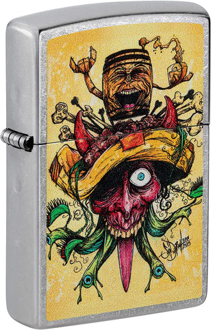 Zippo Sean Dietrich Devil Bull Design Street Chrome 48631