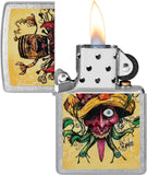 Zippo Sean Dietrich Devil Bull Design Street Chrome 48631