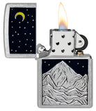 Zippo Mountain Emblem Street Chrome 48632
