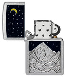 Zippo Mountain Emblem Street Chrome 48632