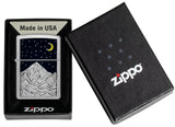 Zippo Mountain Emblem Street Chrome 48632