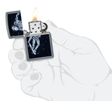 Zippo Skateboarding Astronaut Design Flat Grey 48644