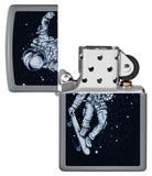 Zippo Skateboarding Astronaut Design Flat Grey 48644