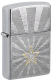Zippo Star Design Brushed Chrome 48657