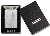 Zippo Devilish Ace Design Satin Chrome 48658
