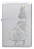 Zippo Devilish Ace Design Satin Chrome 48658