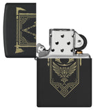 Zippo Assassin's Creed Valhalla Laser Engrave Black Matte 48669