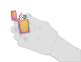 Zippo Slim Multi Color Laser Two-Tone 48670