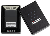 Zippo Emblem Attached Black Matte 48689